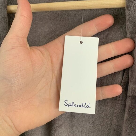 Splendid Womens Robe House Coat Plush NWT Purple Velour  Belted Lounge 1X 2X 3X - Picture 6 of 14